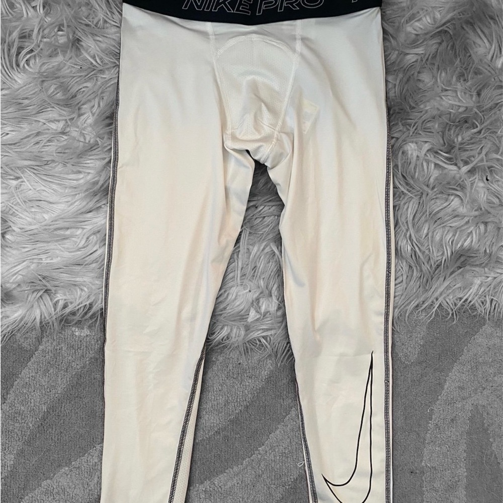 Nike Pro White Compression Leggings